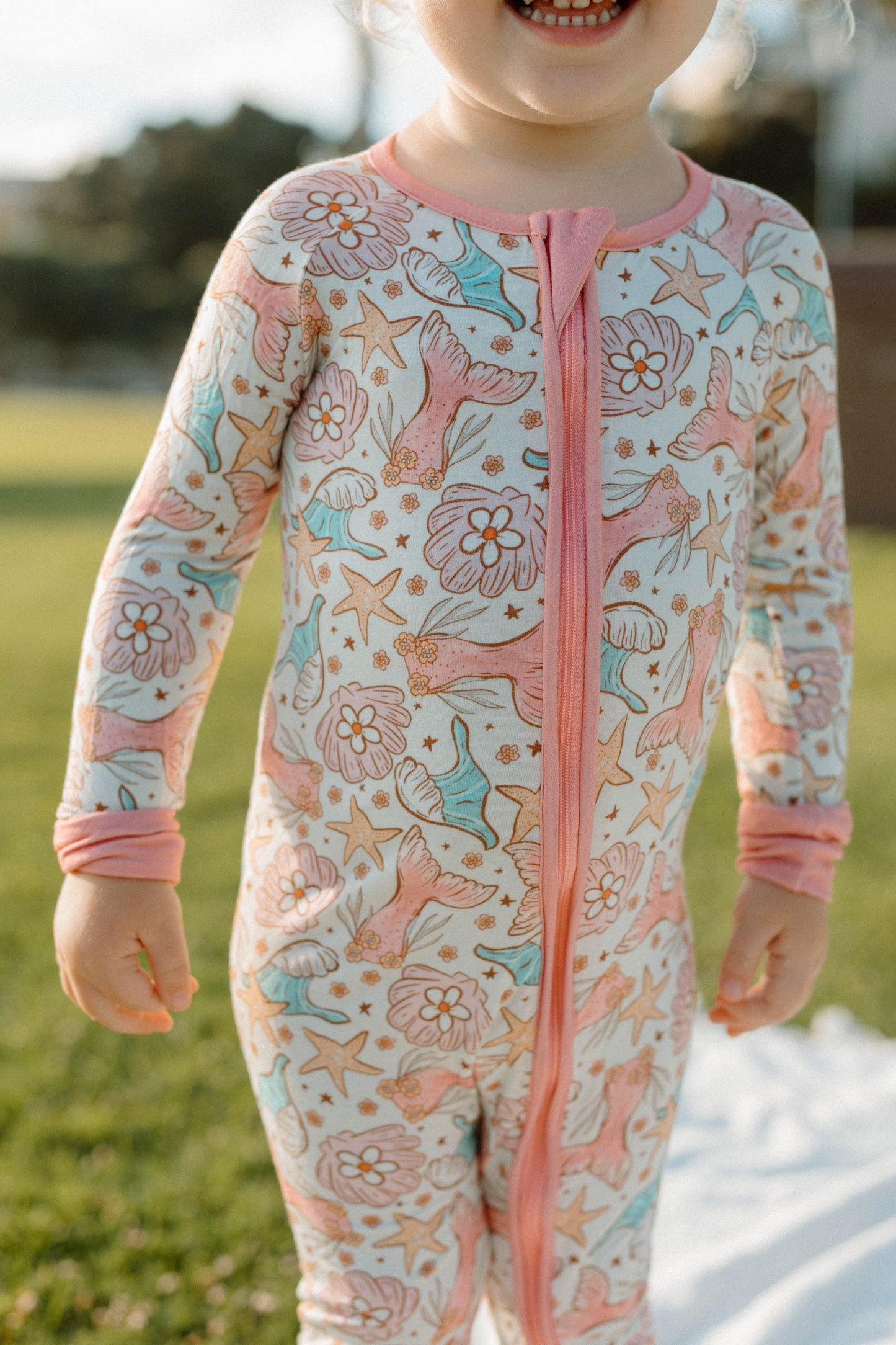 Blush Check Bamboo Set